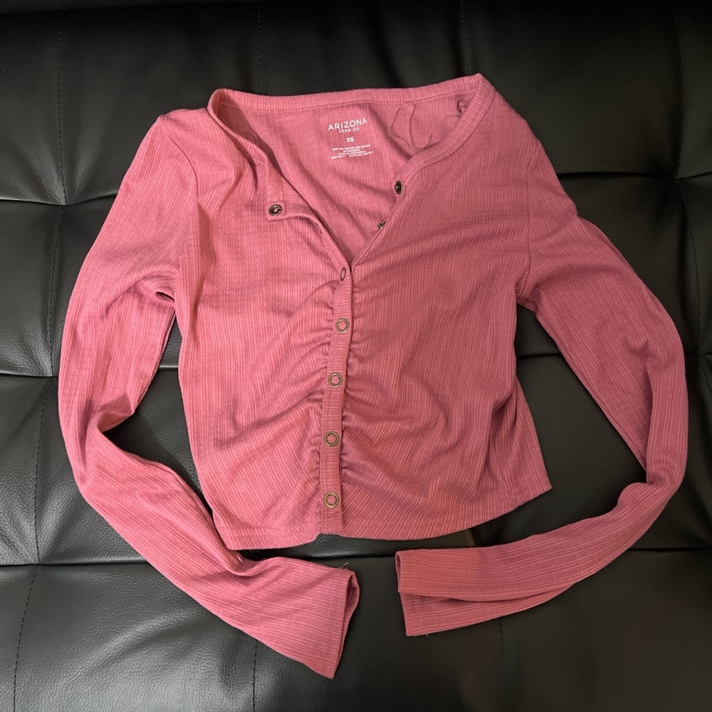 Arizona Women's Rose Button-Up Blouse